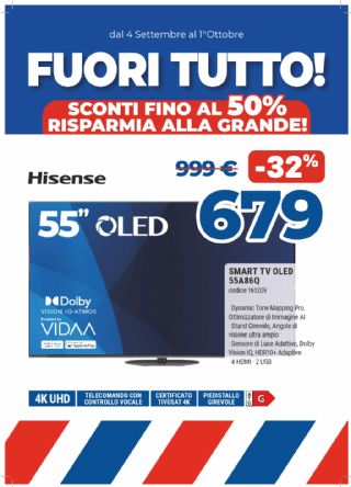 TV HISENSE 55A86Q OLED